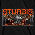 Hot Leathers SPB1082 Men’s Black Sturgis 2023 Main Street T-Shirt - Image 2