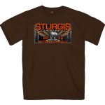 Hot Leathers SPB1084 Men’s Dark Chocolate Sturgis 2023 Main Street T-Shirt - Image 3