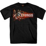 Hot Leathers SPB1086 Men’s Black 2023 Sturgis Native Wolf T-Shirt - Image 3