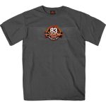 Hot Leathers SPB1091 Men’s Charcoal 2023 Sturgis Rally Logo Double Sided T-Shirt - Image 3