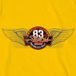 Hot Leathers SPB1092 Men’s Yellow 2023 Sturgis Rally Logo Double Sided T-Shirt - Image 4
