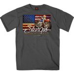 Hot Leathers SPB1095 Men’s Charcoal 2023 Sturgis Rushmore T-Shirt - Image 3
