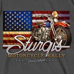 Hot Leathers SPB1095 Men’s Charcoal 2023 Sturgis Rushmore T-Shirt - Image 4