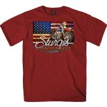 Hot Leathers SPB1096 Men’s Dark Red 2023 Sturgis Rushmore T-Shirt - Image 3