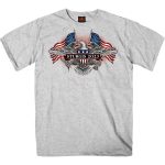 Hot Leathers SPB1106 Men’s 2023 Sturgis Vintage Patriot Ash T-Shirt - Image 3
