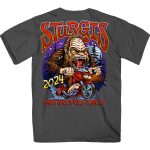 2024 Sturgis Men’s Bigfoot Charcoal Motorcycle Rally T-Shirt SPB1112 - Image 2