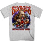 2024 Sturgis Men’s Bigfoot Ash Motorcycle Rally T-Shirt SPB1113 - Image 2