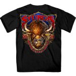 2024 Sturgis Men’s Buffalo Black Motorcycle Rally T-Shirt SPB1114 - Image 2