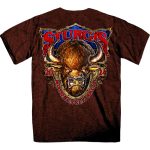 2024 Sturgis Men’s Buffalo Russet Motorcycle Rally T-Shirt SPB1115 - Image 2