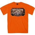 2024 Sturgis Men’s Main Street Orange Motorcycle Rally T-Shirt SPB1118