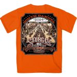 2024 Sturgis Men’s Main Street Orange Motorcycle Rally T-Shirt SPB1118 - Image 2