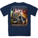 2024 Sturgis Men’s Rushmore Navy Motorcycle Rally T-Shirt SPB1133 - Image 2