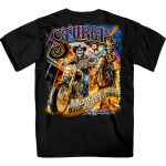 2025 Sturgis Motorcycle Rally #1 Ghost Rider Black Men’s T-Shirt - Image 2