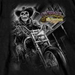 2025 Sturgis Motorcycle Rally #1 Ghost Rider Black Men’s T-Shirt - Image 3