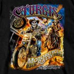 2025 Sturgis Motorcycle Rally #1 Ghost Rider Black Men’s T-Shirt - Image 4