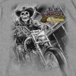 2025 Sturgis Motorcycle Rally #1 Ghost Rider Heather Grey Men’s T-Shirt - Image 4