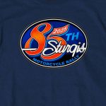 2025 Sturgis Motorcycle Rally Rally Logo Navy Men’s T-Shirt - Image 4