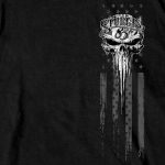 2025 Sturgis Motorcycle Rally Badass Skull Black Men’s T-Shirt - Image 4
