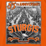 2025 Sturgis Motorcycle Rally Main Street Photo SS Orange T-shirt SPB1168 - Image 5