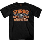 2025 Sturgis Motorcycle Rally Main Street Photo SS Black T-shirt SPB1169 - Image 2