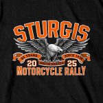 2025 Sturgis Motorcycle Rally Main Street Photo SS Black T-shirt SPB1169 - Image 4