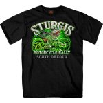 2025 Sturgis Motorcycle Rally Skeleton Chief Black Men’s T-Shirt