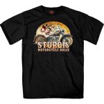 2025 Sturgis Motorcycle Rally Drafting SS Black T-shirt SPB1173 - Image 2