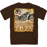 2025 Sturgis Motorcycle Rally Drafting Chocolate SS T-Shirt SPB1174