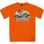 2025 Sturgis Motorcycle Rally Drafting Orange SS T-Shirt SPB1175 - Image 2