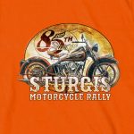 2025 Sturgis Motorcycle Rally Drafting Orange SS T-Shirt SPB1175 - Image 4