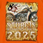2025 Sturgis Motorcycle Rally Drafting Orange SS T-Shirt SPB1175 - Image 5