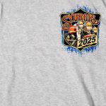 2025 Sturgis Motorcycle Rally Rushmore Ash Men’s T-Shirt - Image 4