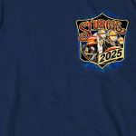 2025 Sturgis Motorcycle Rally Rushmore Navy Men’s T-Shirt - Image 4