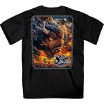 2025 Sturgis Motorcycle Rally American Bison SS Black T-shirt SPB1188 - Image 2