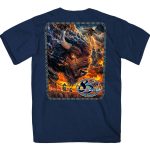 2025 Sturgis Motorcycle Rally American Bison Navy SS T-Shirt SPB1189 - Image 2