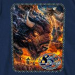 2025 Sturgis Motorcycle Rally American Bison Navy SS T-Shirt SPB1189 - Image 5