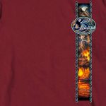 2025 Sturgis Motorcycle Rally American Bison Maroon SS T-Shirt SBP1190 - Image 4
