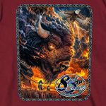 2025 Sturgis Motorcycle Rally American Bison Maroon SS T-Shirt SBP1190 - Image 5
