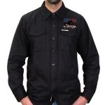 Hot Leathers SPB2081 Men’s Black Sturgis 2023 Chopper Flag Flannel - Image 2