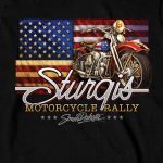 Hot Leathers SPB2094 Men’s Black 2023 Sturgis Rally Rushmore Long Sleeve Shirt - Image 2