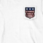 Hot Leathers SPB2107 Men’s White 2023 Sturgis Vintage Patriot Long Sleeve Shirt - Image 4