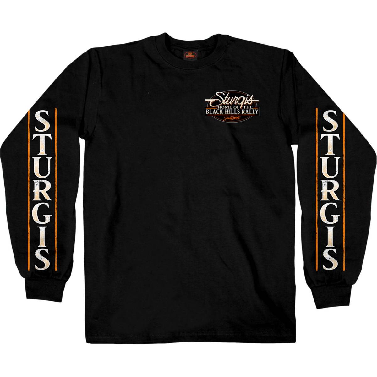 Hot Leathers SPB2113 Men’s Black 2024 Sturgis Rally Attractions Long Sleeve Shirt