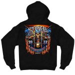 Hot Leathers SPB4067 Men’s Black 2023 Sturgis # 1 American Double Sided Print Hoodie - Image 4
