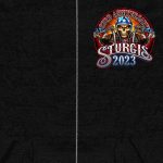 Hot Leathers SPB4067 Men’s Black 2023 Sturgis # 1 American Double Sided Print Hoodie - Image 2