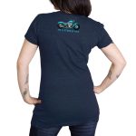 Hot Leathers SPL1841 Women’s Midnight Navy Blue 2023 Sturgis Sturgis Gal T-Shirt - Image 3