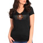 Hot Leathers SPL1844 Women’s Black 2023 Sturgis Rally Logo Short Sleeve T-Shirt - Image 2