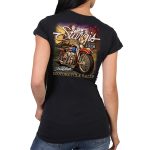 Hot Leathers SPL1852 Women’s Black 2023 Sturgis Rally Rushmore T-Shirt