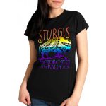 2024 Sturgis Women’s Buffalo Black Motorcycle Rally T-Shirt SPL1867