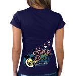 2025 Sturgis Women’s Motorcycle Rally Pink Lady Navy Ladies T-Shirt - Image 2