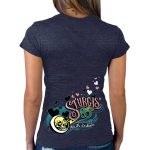 2025 Sturgis Women’s Motorcycle Rally Pink Lady Heather Blue Ladies T-Shirt - Image 2